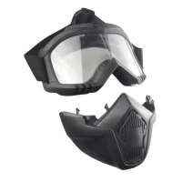 Маска-очки защитная, трансформер, прозрачная-2 оптом